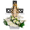 Arreglo Fúnebre: Cruz Abrazo del Adiós