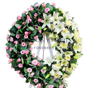 Corona Fúnebre: Aura Cascada de Cariño